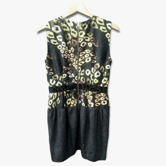 RACHEL by RACHEL ROY Animal Sequin Waist Back Zip Dress, Size 6 - Picture 2 of 9